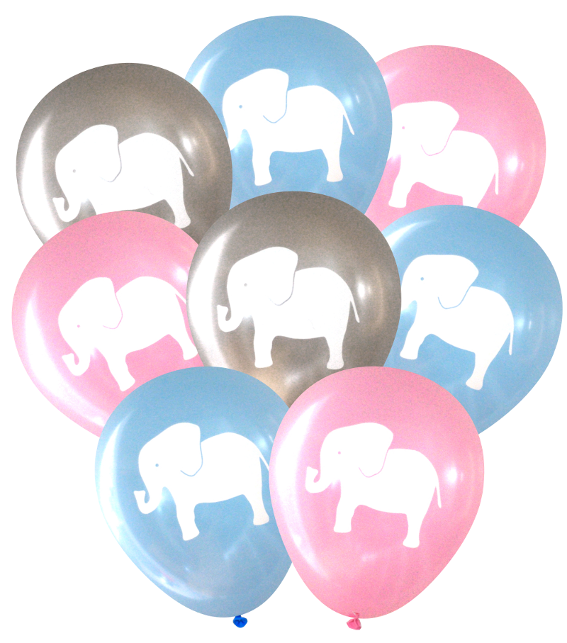 Grey elephant hot sale balloons