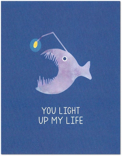 Angler Fish Valentine's Day/Love Card – Nerdy Words